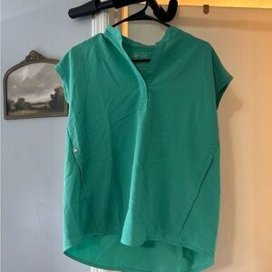 Figs scrubs Rafaela oversized top in surgical green